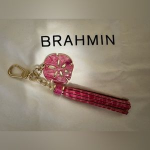 EUC Brahmin Hibiscus Sand Dollar Charm/Tassel